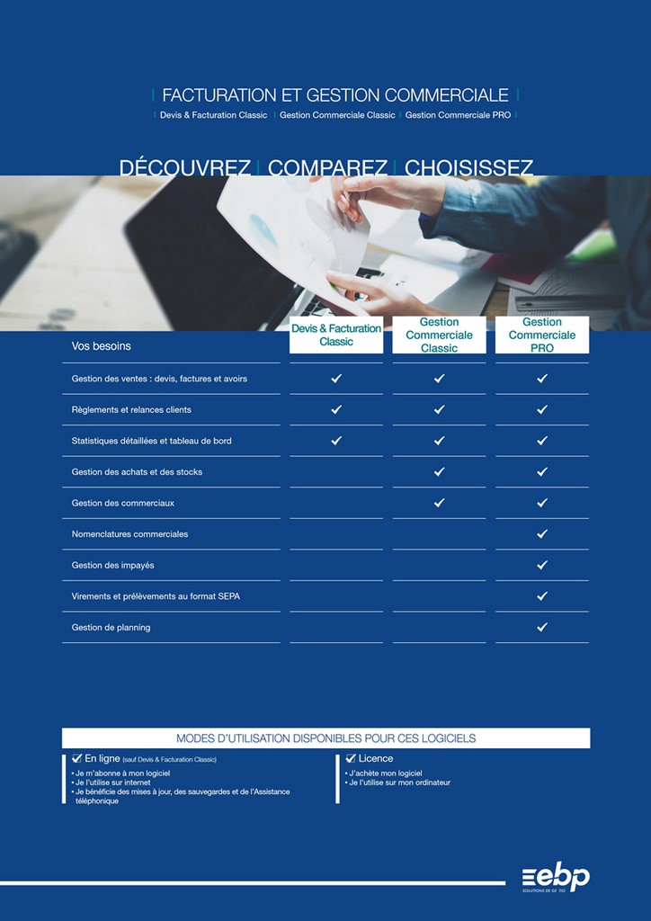 Gestion Commerciale EBP comparatif